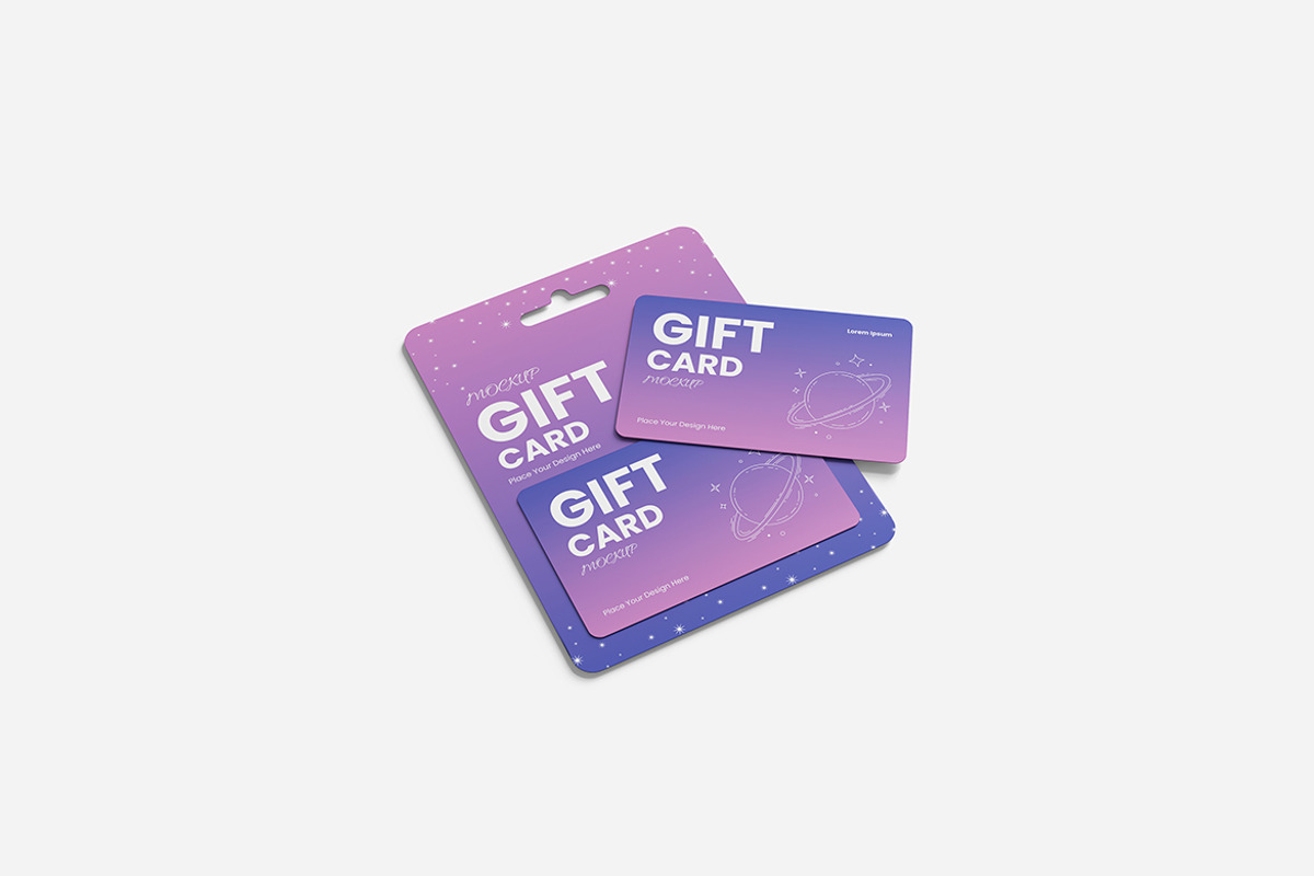 Gift Card Mockup, a Product Mockup by bimockup (Photo 4 of 6)