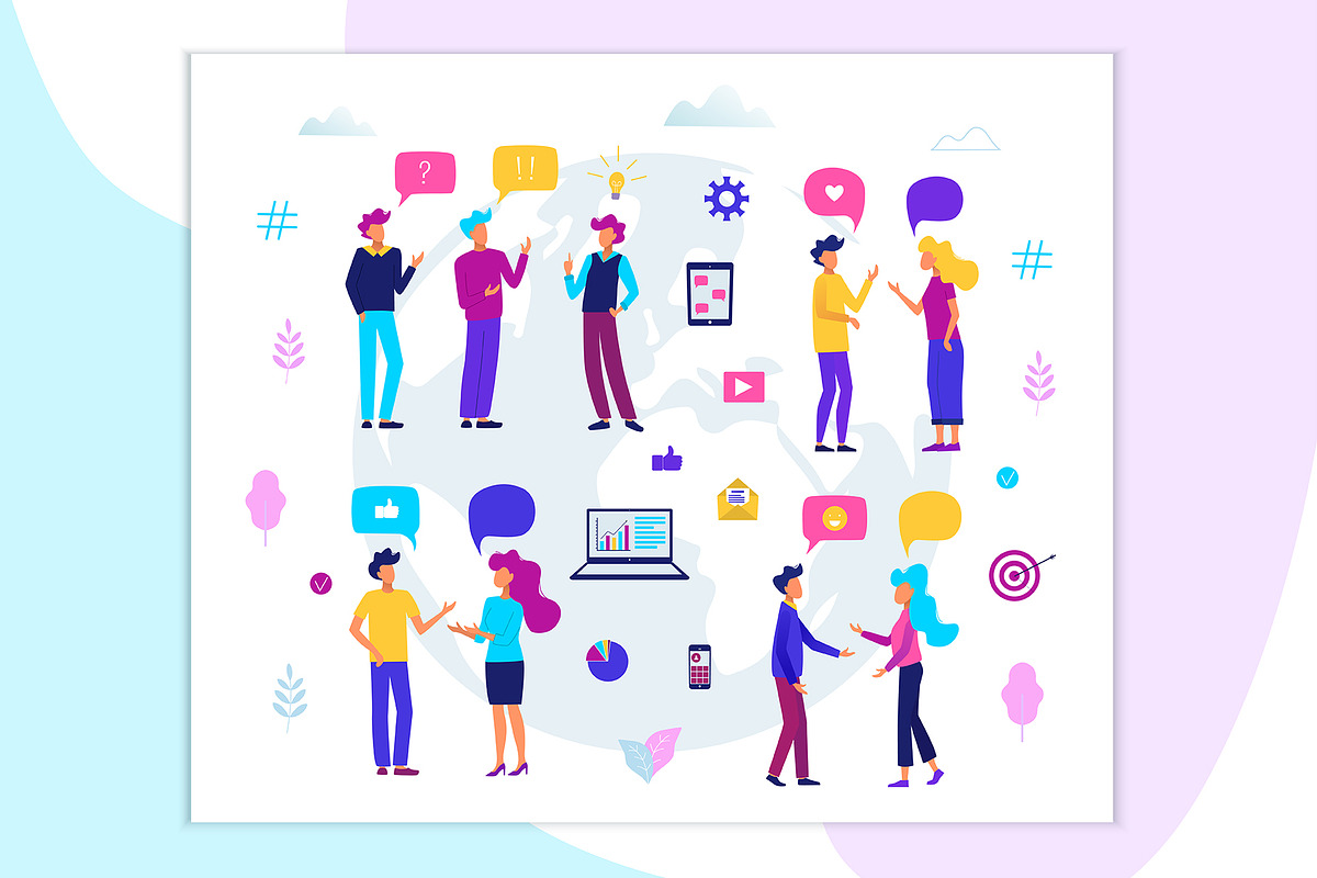 Communication concept, a Person Illustration by SvetaDraws (Photo 4 of 4)