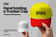Hand Holding a Baseball Cap Mockup, an Apparel Mockup by Elite Mockups (Thumbnail 2 of 2)