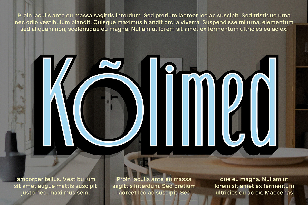 Folime 3D, a Sans Serif Font by Craft Supply Co. (Photo 6 of 8)