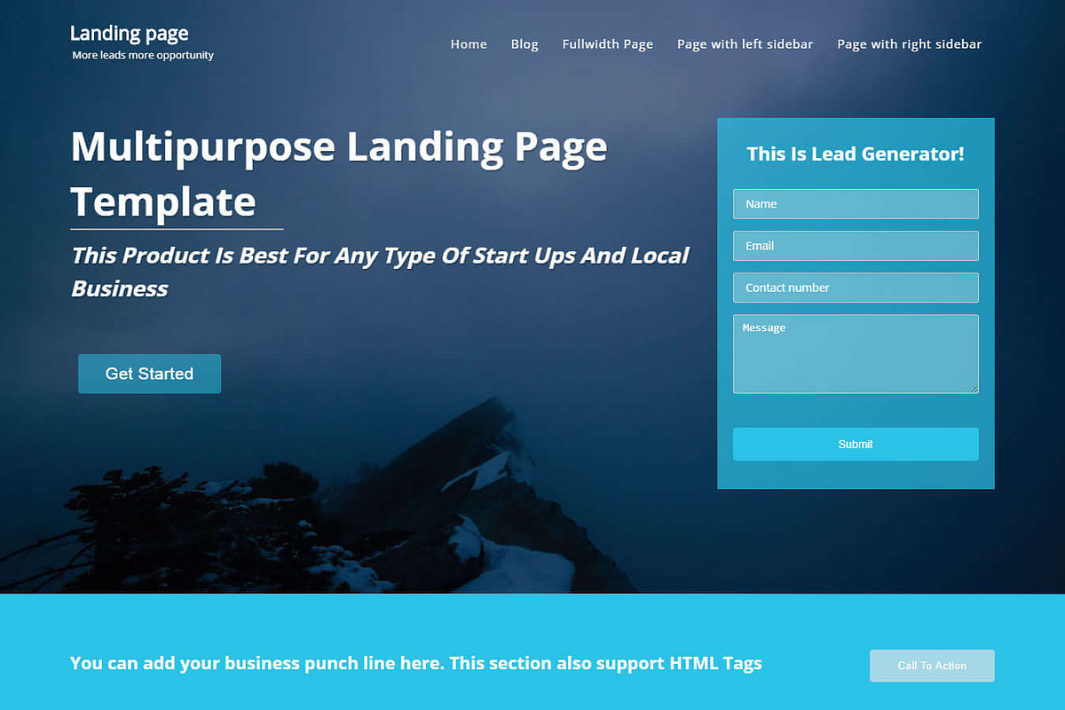 Featured - One page Business Theme, a WordPress Template by ThemeHunk (Photo 5 of 6)