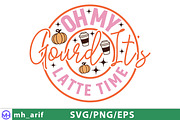 Oh My Gourd It’s Latte Time SVG PNG, a Graphic by mh_arif (Thumbnail 2 of 4)