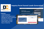 Inquiry Form Funnel Leads Generation, a Bootstrap Template by Design Collection (Thumbnail 1 of 4)