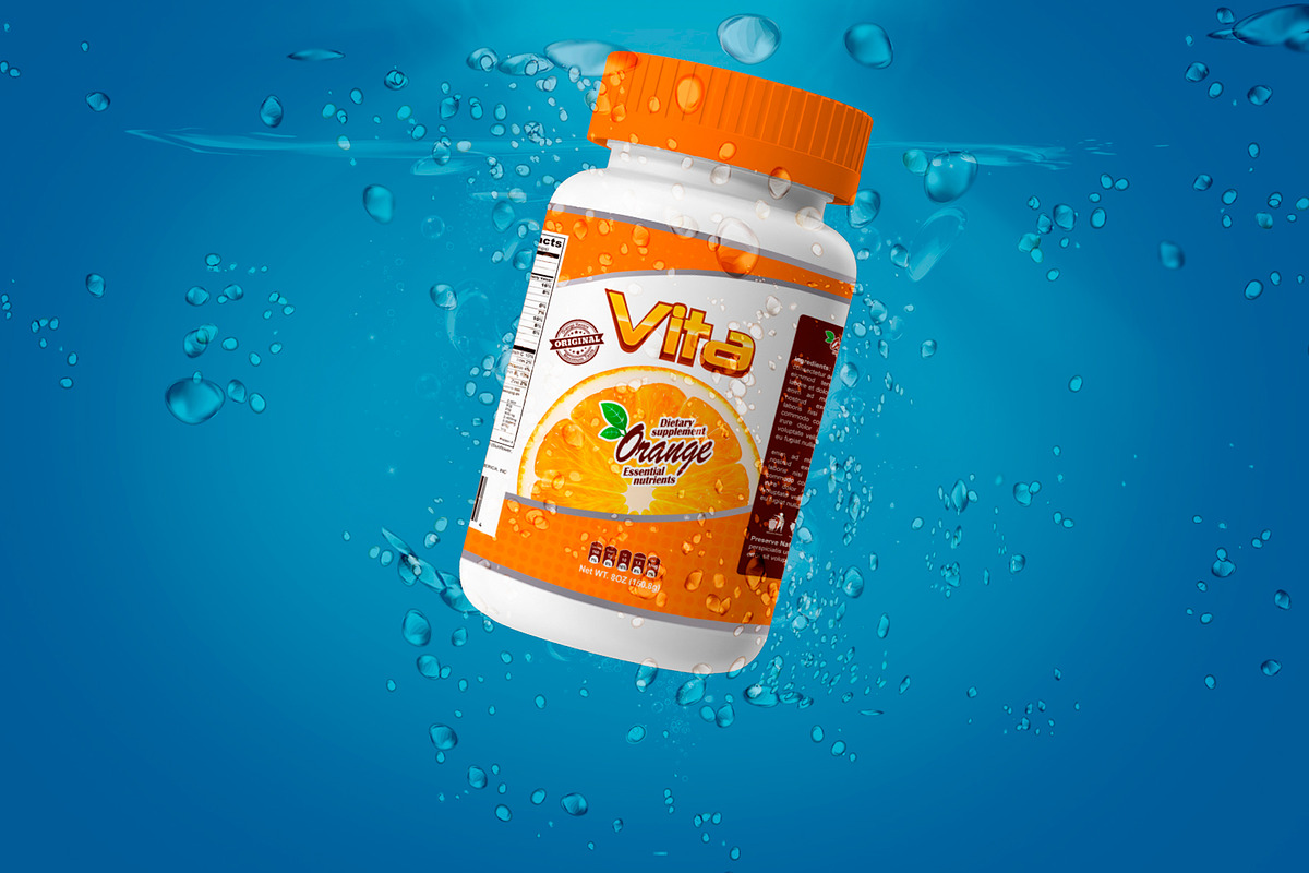 Pills Botle Vitamin Mockup, a Product Mockup by rogeriomarcos (Photo 7 of 11)
