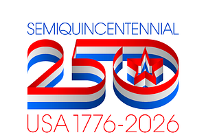 US badge 250th USA 1776-2026, an Education Illustration by frizio