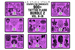 BUNDLE 2 - Tattoo Flash - Stamp Sets