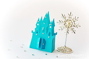 Princess Frozen Castle box template, an Invitation Template by Magic Story Studio (Thumbnail 2 of 3)