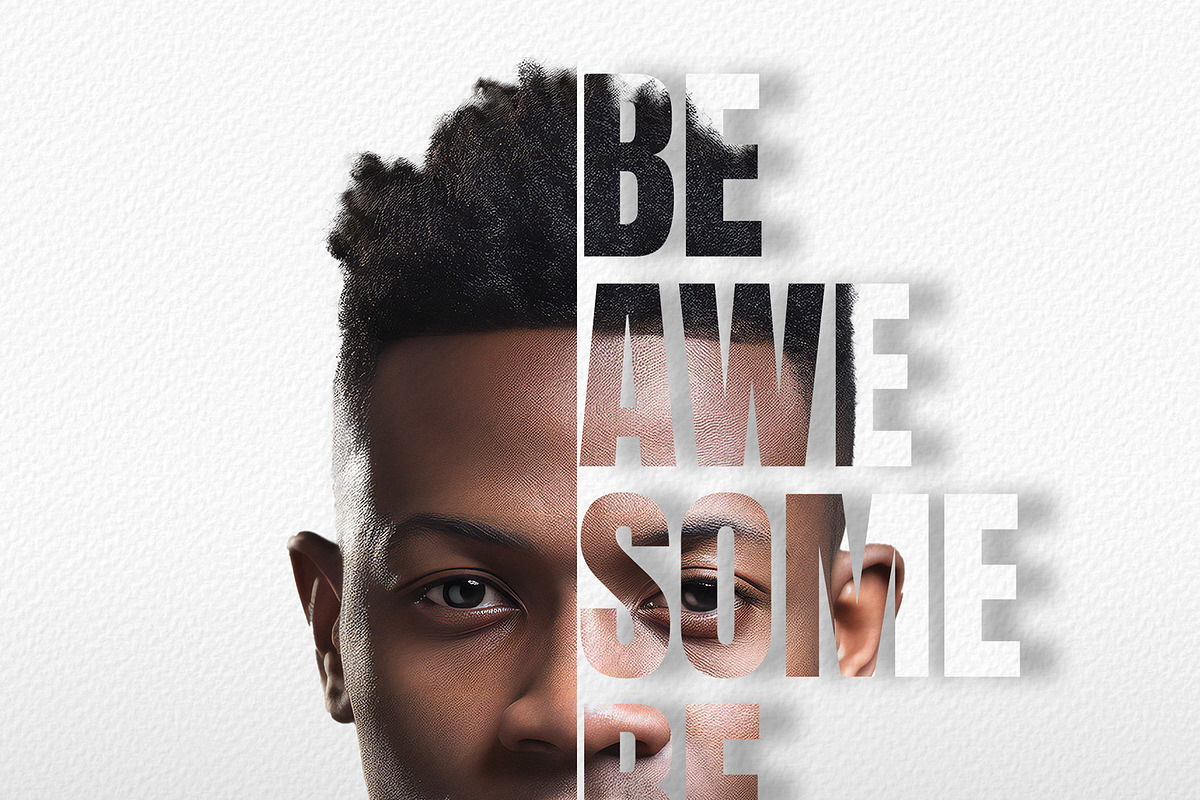 Portrait Editable Text Photo Effect, an Action Add-On by Photoshop Action (Photo 7 of 15)