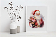 Watercolor Christmas Vintage Clipart, an Illustration by Moon Studio (Thumbnail 6 of 12)