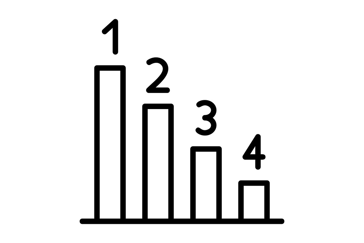 Rank Line Icon, an Icon by Pexelpy