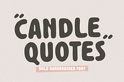 Candle Quotes Bold Handbrushed Font, a Handwritten Font by Balpirick Studio (Thumbnail 1 of 6)