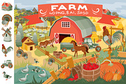 Clip art - Farm, a Decorative Illustration by Kopirin (Thumbnail 1 of 6)