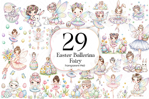 Easter Ballerina Fairy PNG Clipart, a Person Illustration by KennedyStudio