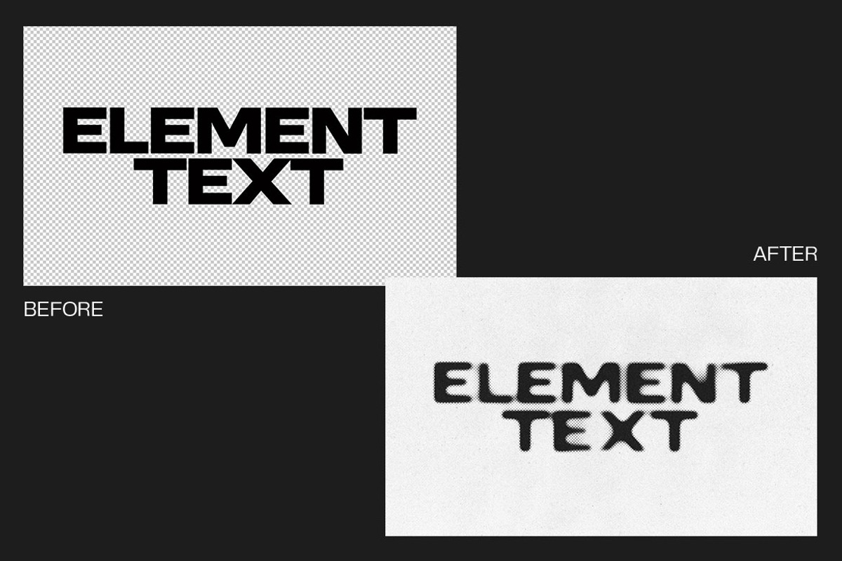 Blurry Halftone Text Effect, a Layer Style Add-On by dokudokunomi (Photo 2 of 4)