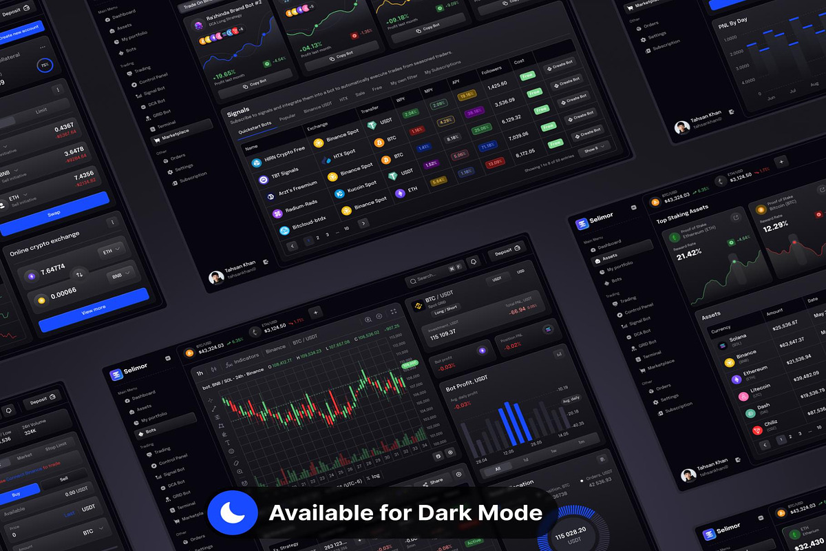 AI Crypto Trading Marketplace Wallet, an UI Kit Template by Lumina_ui_ux202 (Photo 3 of 7)