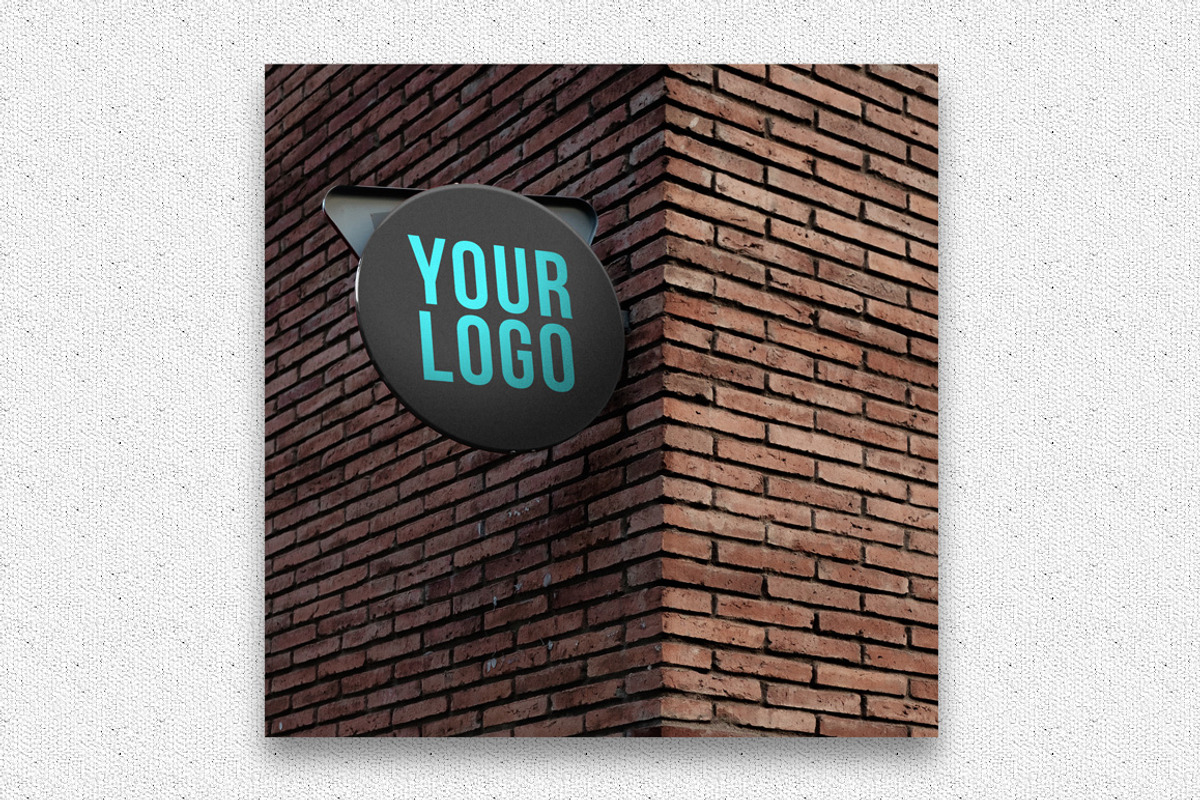Store Circle Sign Mockup, a Product Mockup by MockUpgrade (Photo 2 of 5)