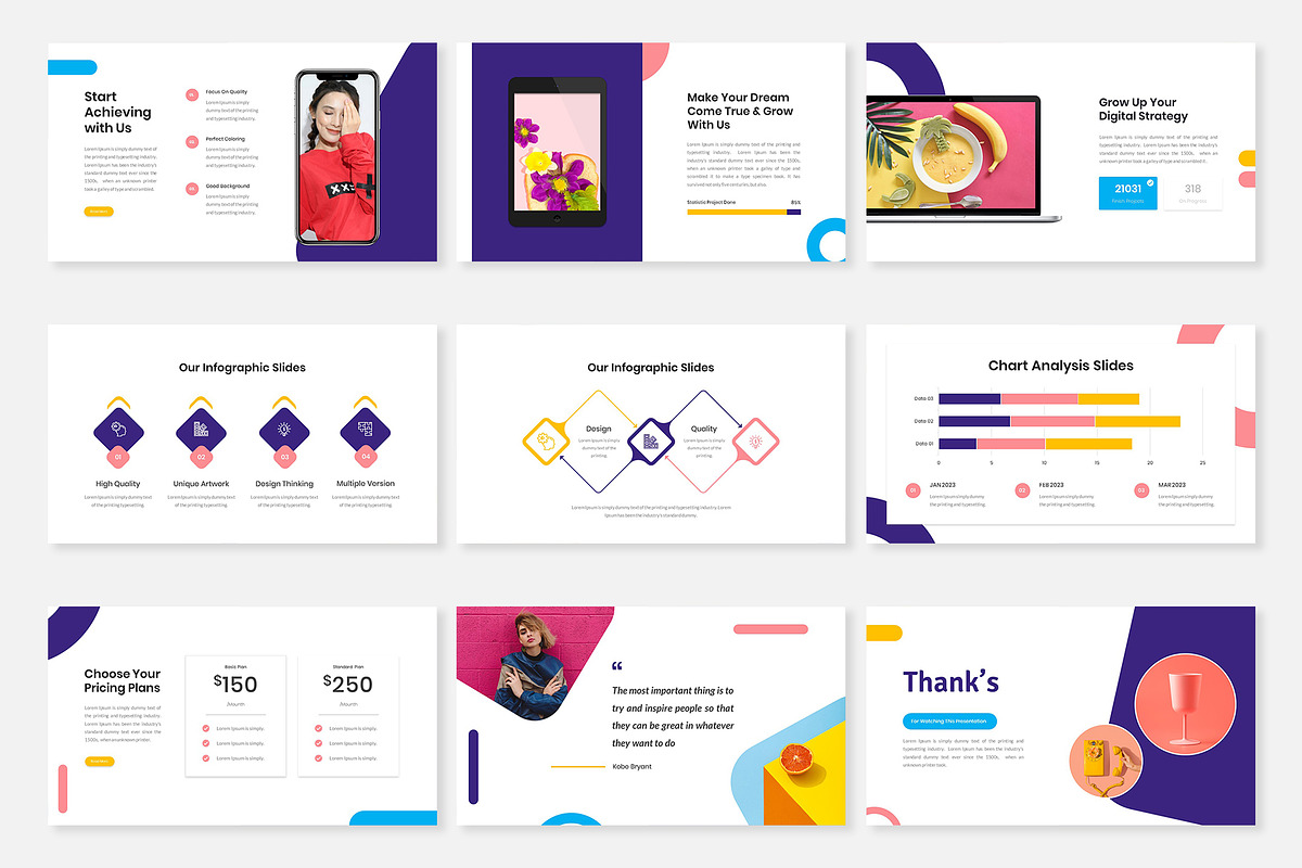 Bianca-Pastel & Colorful PowerPoint, a Presentation Template by Premast (Photo 5 of 5)