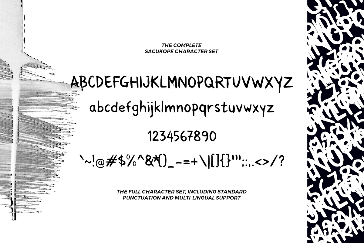 Sacukope Brush Display Typeface, a Handwritten Font by mesuka (Photo 5 of 6)
