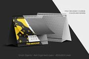 6 Desk Calendar Mockups, a Print Template by Graphic Bird (Thumbnail 2 of 10)