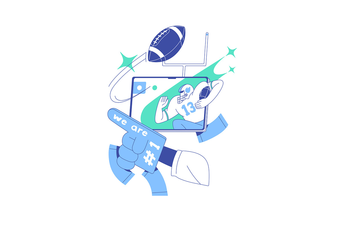 Gambling people bet on sports online, a Sport Illustration by PaperTrident (Photo 3 of 13)