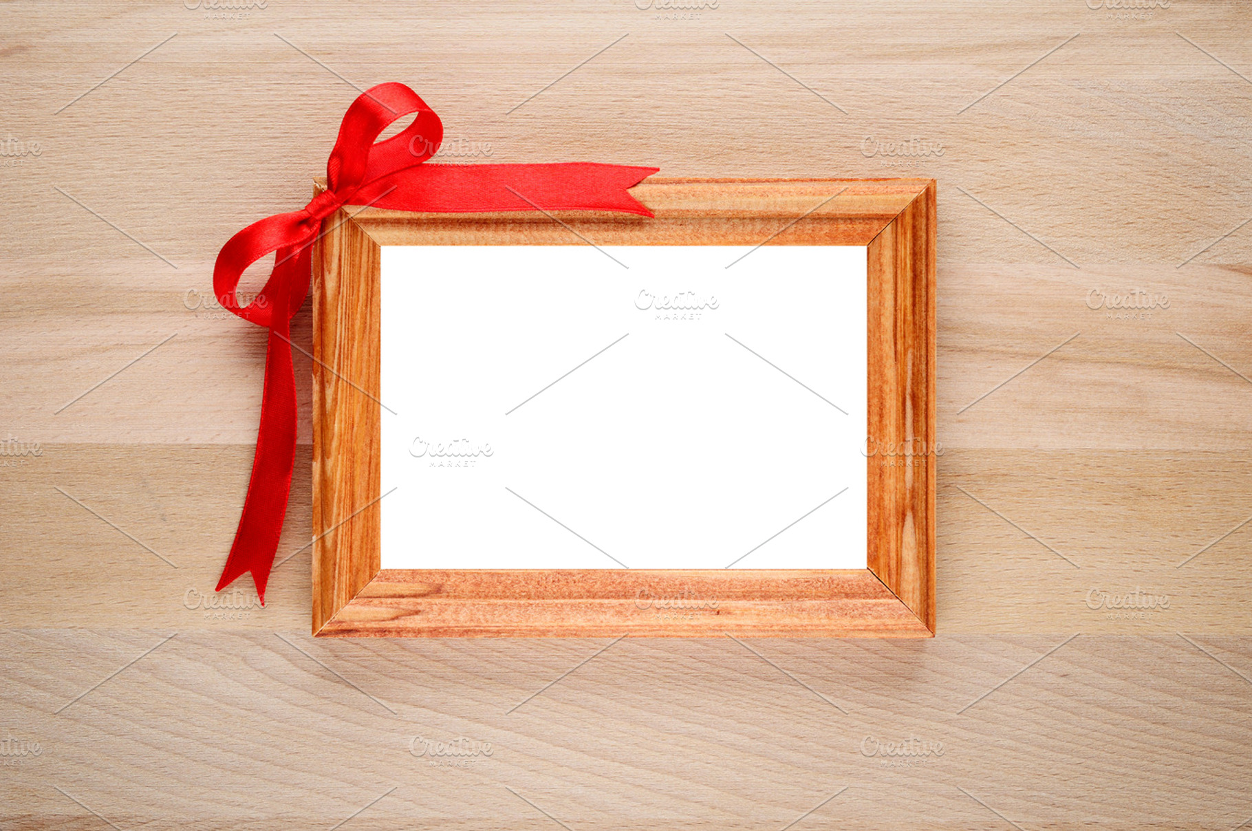 Photo frame with bow