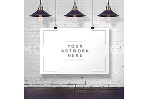 8x12 Hanging Paper Mockup
