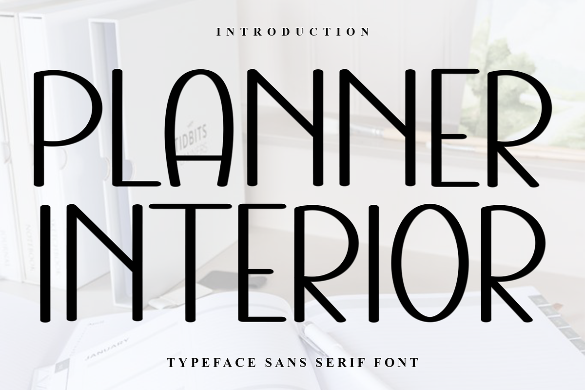 Planner Interior, a Sans Serif Font by InermediaSTUDIO (Photo 1 of 8)
