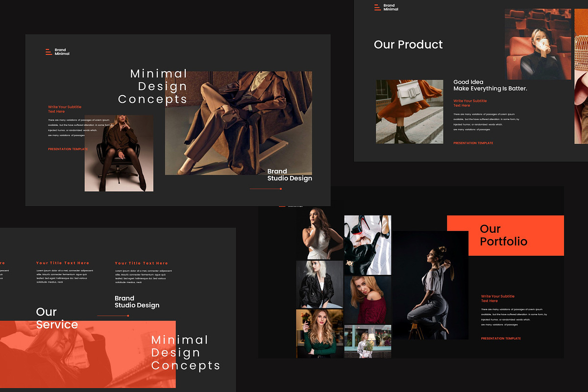 Brand Minimal Presentation Template, a Presentation Template by Creative-Work (Photo 3 of 9)