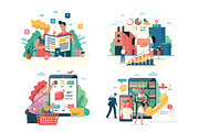 Company website vector Illustrations, a Work Illustration by Grivina's shop (Thumbnail 6 of 26)