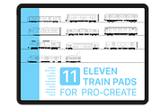 TRAINiPAD Procreate Brush Set, a Brushes & More by ZOOTHOUSANDSIX (Thumbnail 1 of 3)