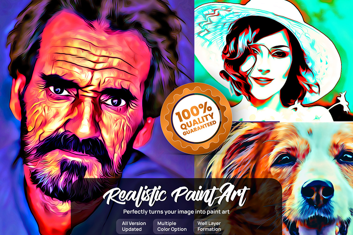 Realistic Oil Painting Art, an Action Add-On by U_Design (Photo 1 of 15)