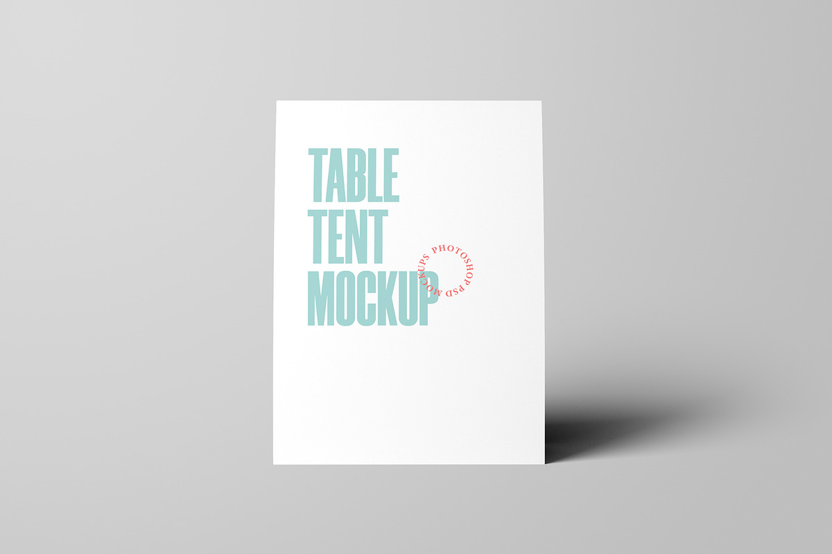 Table Tent Mockups, a Product Mockup by artimasa (Photo 2 of 5)