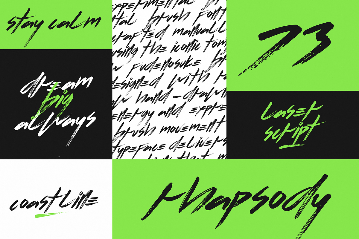 Flow | Experimental Brush Font, a Handwritten Font by Ardana Creative (Photo 5 of 16)