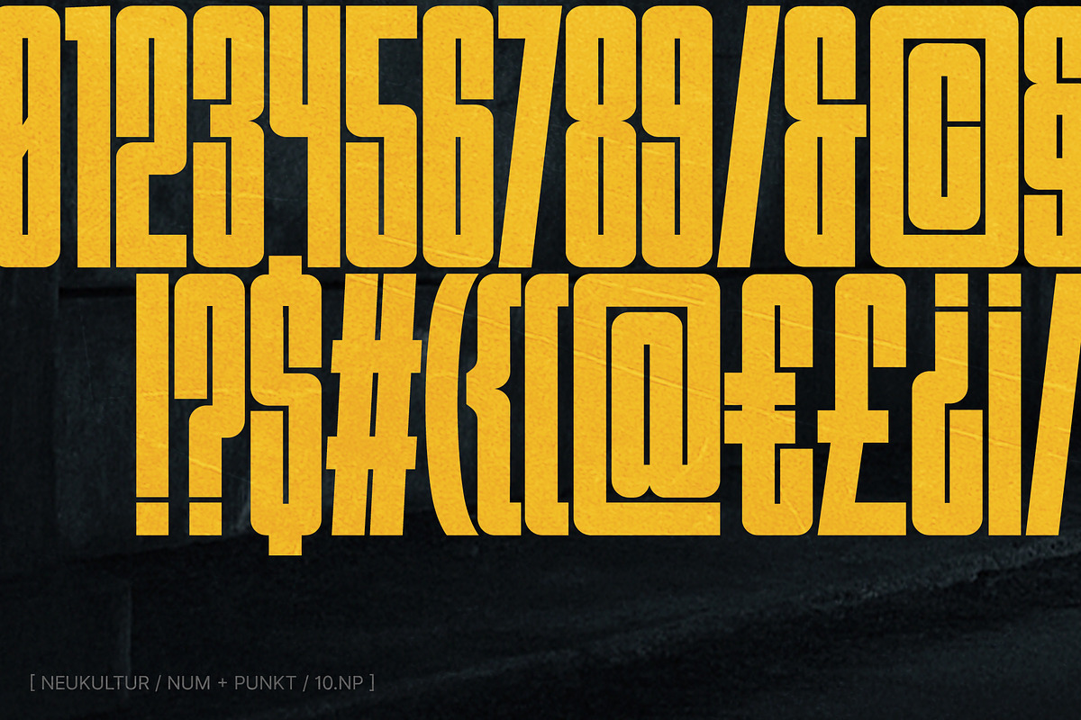 NEUKULTUR - Compressed Display Font, a Sans Serif Font by Dina Mae (Photo 9 of 11)