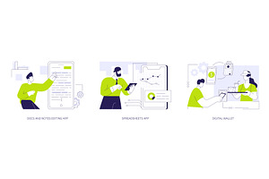 Financial apps abstract concept, a Technology Illustration by Visual Generation