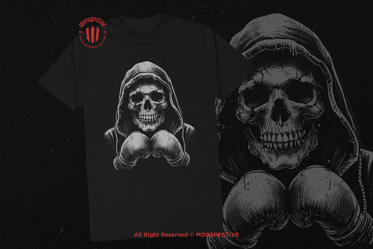 10 Bundle Dark Art Boxing Skull, an Illustration by Morspective (Photo 2 of 7)