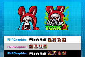 Bunny Grim Reaper Twitch Emotes