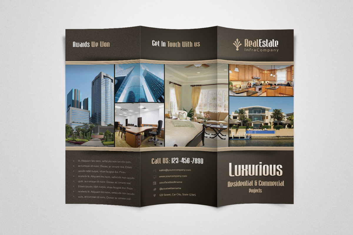 Trifold Brochure Mockup, a Print Template by Saptarang (Photo 3 of 4)