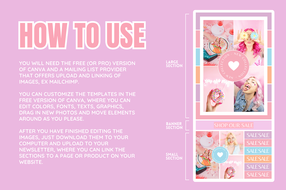 Bright Pastel Email Templates, an Email Template by SunshineStudioBoutique (Photo 3 of 9)