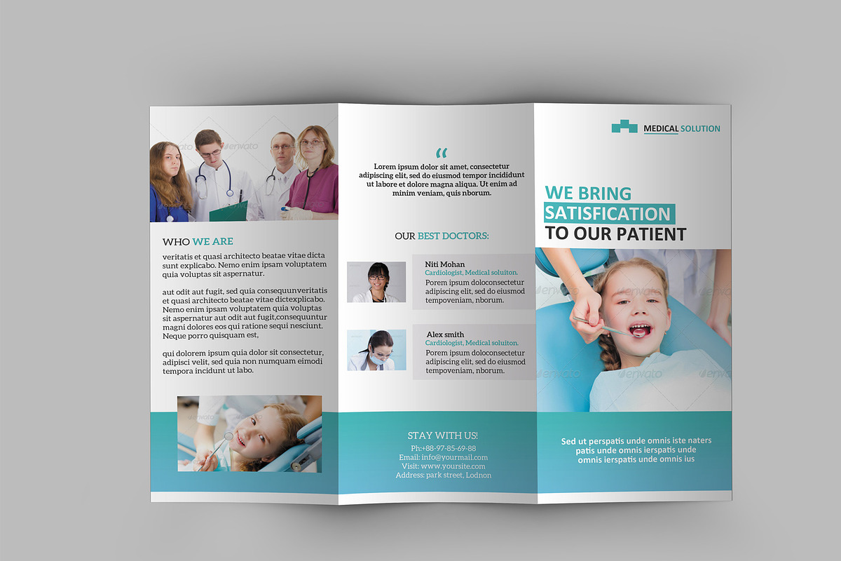 Medical Tri-Fold Brochure, a Brochure Template by DGTouch (Photo 1 of 3)