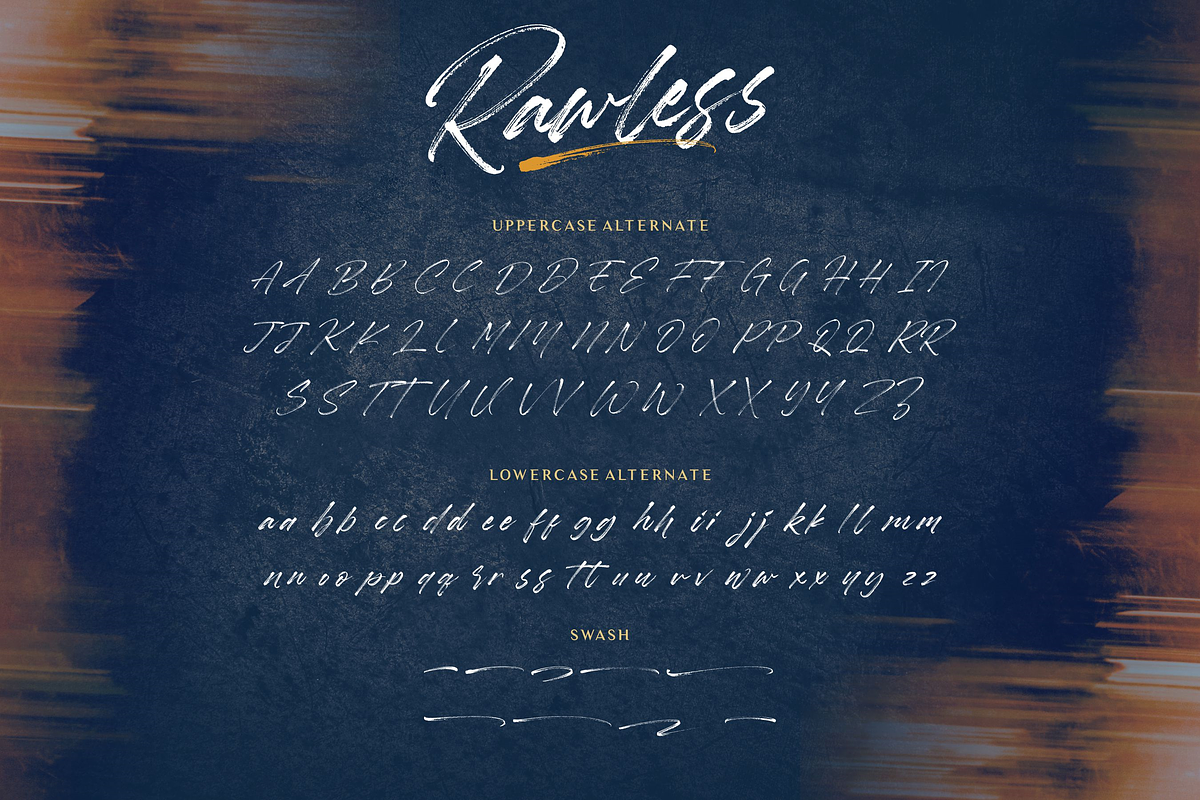 Rawless - Handbrushed Font, a Script Font by Balpirick Studio (Photo 6 of 7)