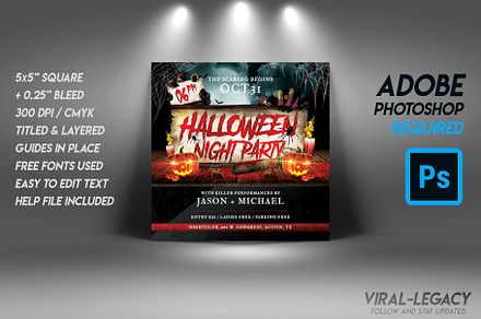 Halloween Party Flyer Template
