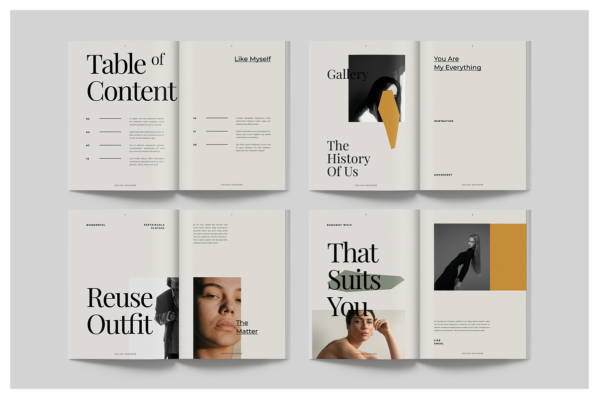 AOLIDIA Editorial Lookbook, a Magazine Template by Arif Tri Ananta (Photo 2 of 14)