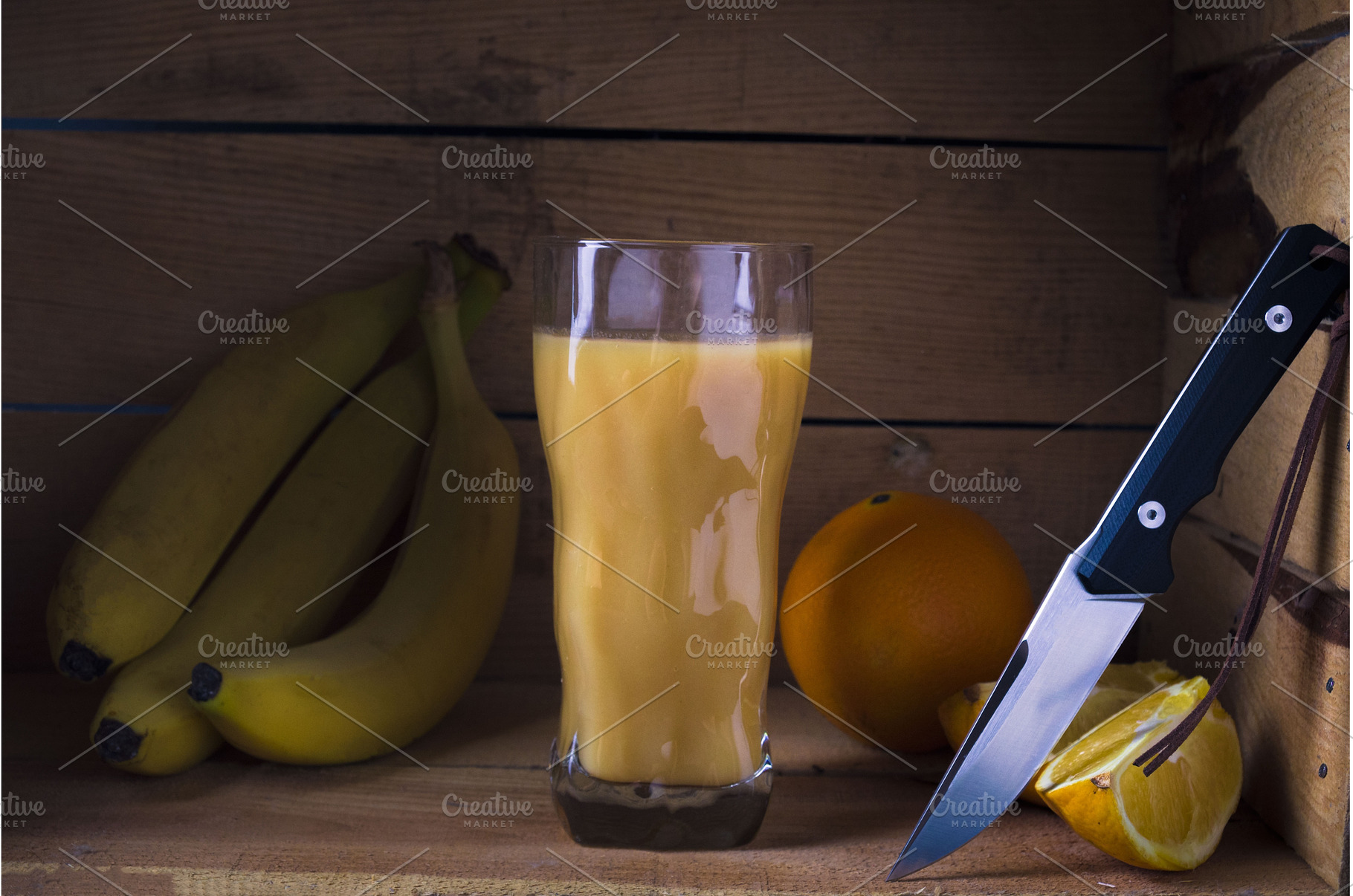 A knife with a shiny sharp blade, a Food & Drink Photo by Stockphoto by vzwer