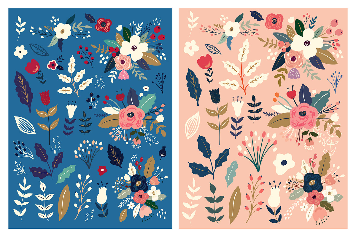 Flowers and Deer, an Animal Illustration by MoleskoStudio (Photo 1 of 24)