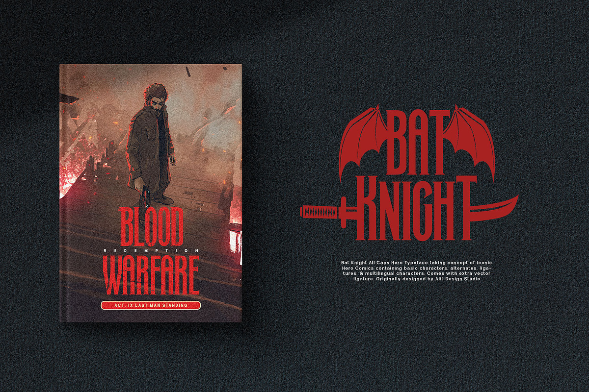 Bat Knight Typeface, a Font by alit design (Photo 17 of 19)