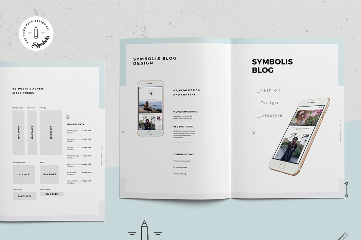 Symbolis Blogger Media Kit, a Stationery Template by Egotype (Photo 8 of 15)