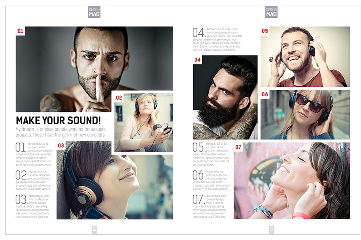 Magazine Template InDesign 07, a Magazine Template by Love Graphic Design (Photo 17 of 29)