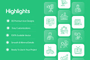 Animated Online Reporting Icon Set, an Outline Icon by Prosymbols (Thumbnail 2 of 5)