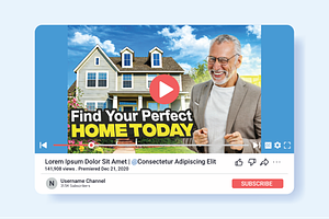 YouTube Real Estate Thumbnail Design